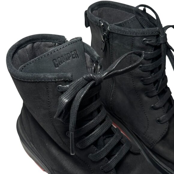 Camper Brutus Trek  Black Boots Red MICHELIN Sole Size 41 Fit mens 9 - 9.5 New - Picture 3 of 8
